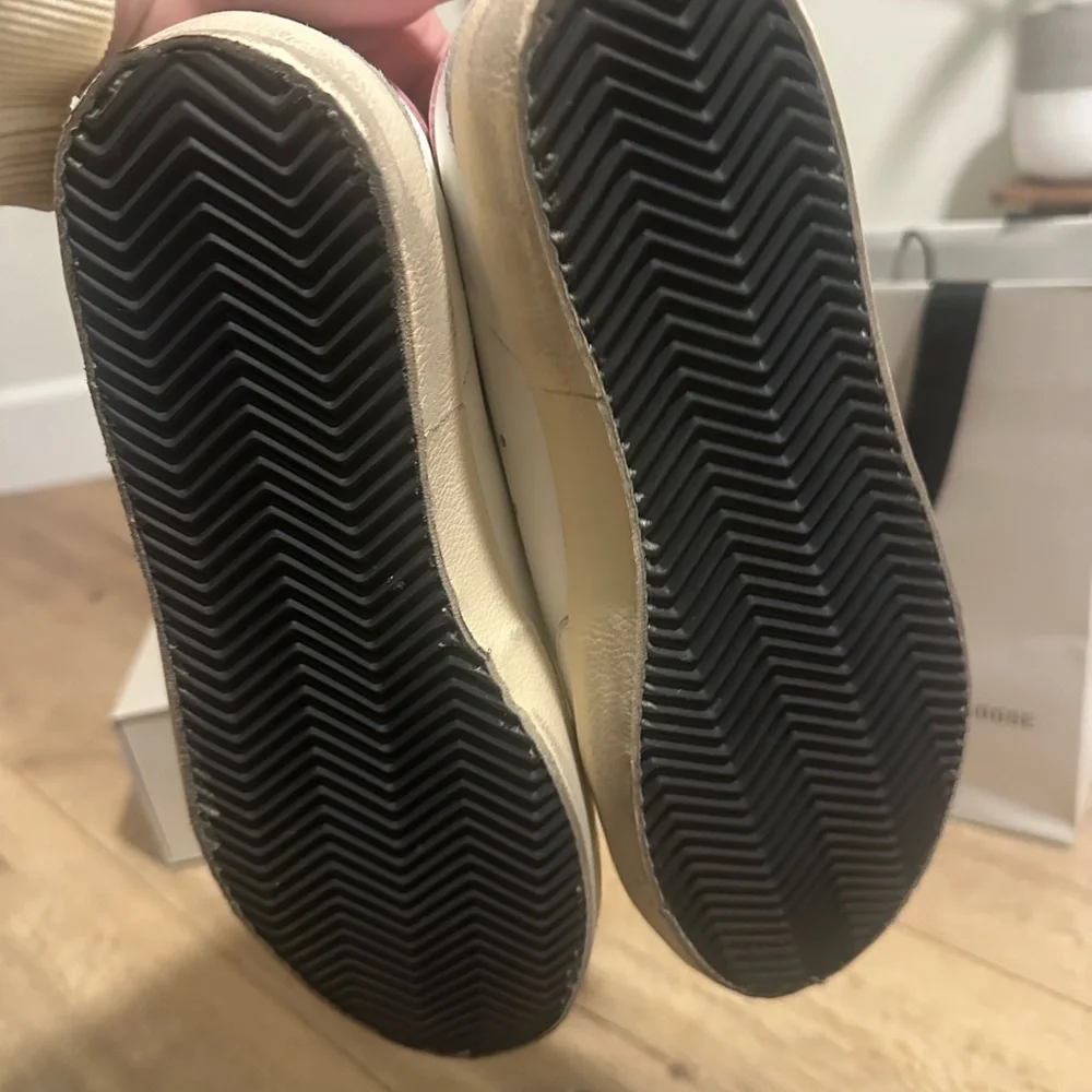 Golden Goose Women's Super-Star with silver leather star and pink heel tab - Picture 7 of 9